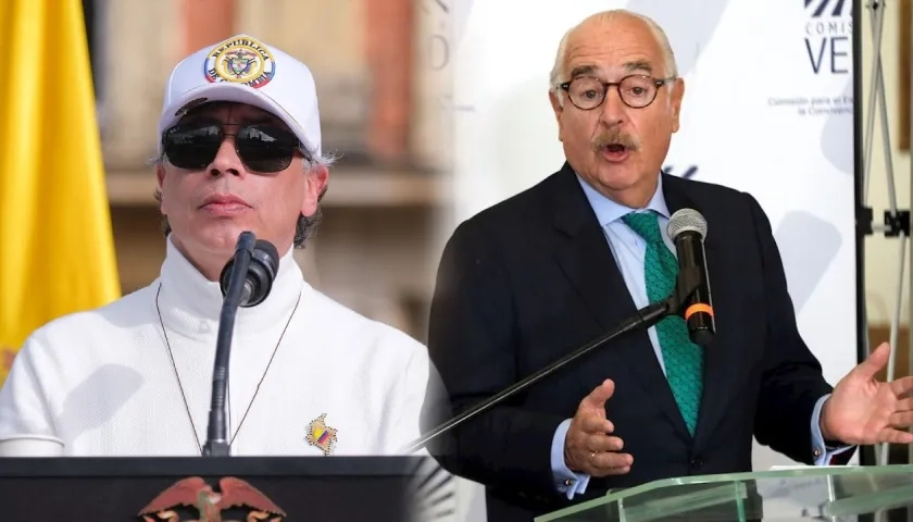 (Izq. a Der.) Gustavo Petro y Andrés Pastrana. 