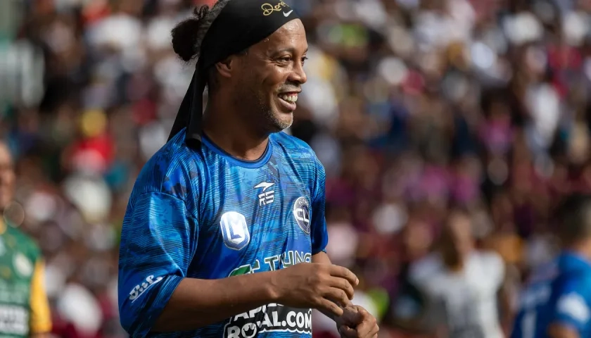 El legendario exfutbolista brasileño Ronaldinho Gaúcho.