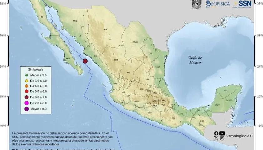 Sismo en México