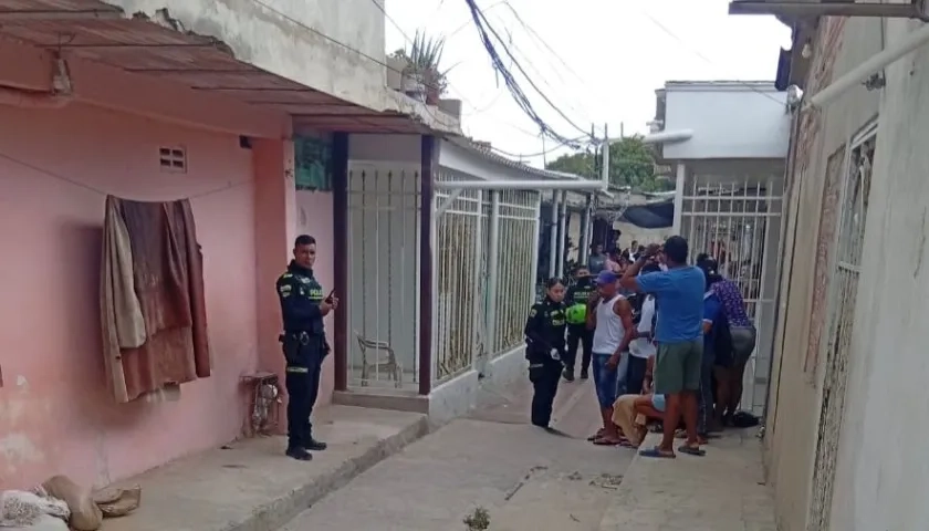 Sitio del atentado en Prado Soledad.