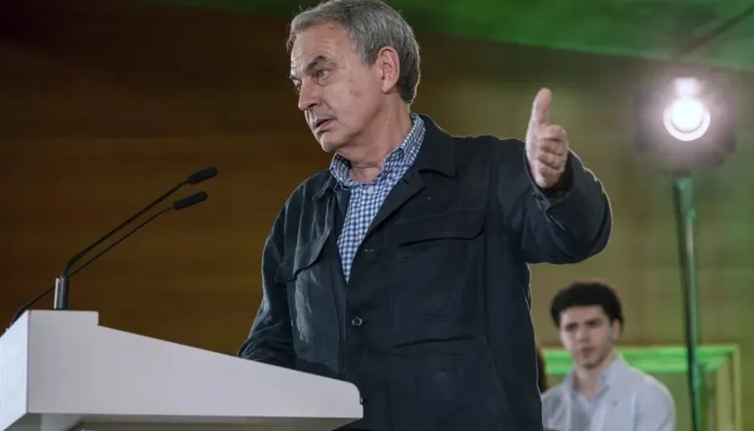 El expresidente del Gobierno español José Luis Rodríguez Zapatero.