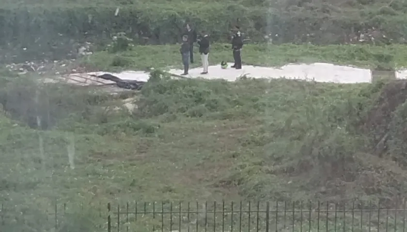 Zona en donde fue encontrado el cuerpo
