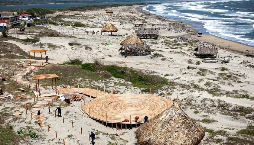 Avance de obras en Punta Astilleros. 