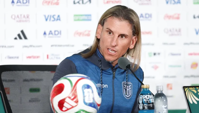 El argentino Sebastián Beccacece, entrenador de la selección ecuatoriana. 