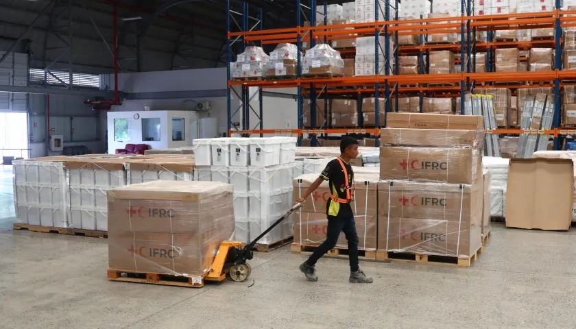 Centro Regional Logístico de Asistencia Humanitaria de la Federación Internacional de la Cruz Roja.