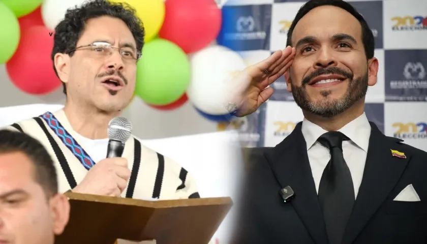 Iván Cepeda y Abelardo De la Espriella, candidatos presidenciales. 