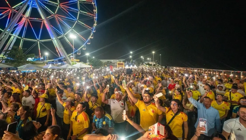 Los aficionados han colmado el Fan Fest de El Gran Malecón en los dos primeros partidos de Colombia en el Mundial. 