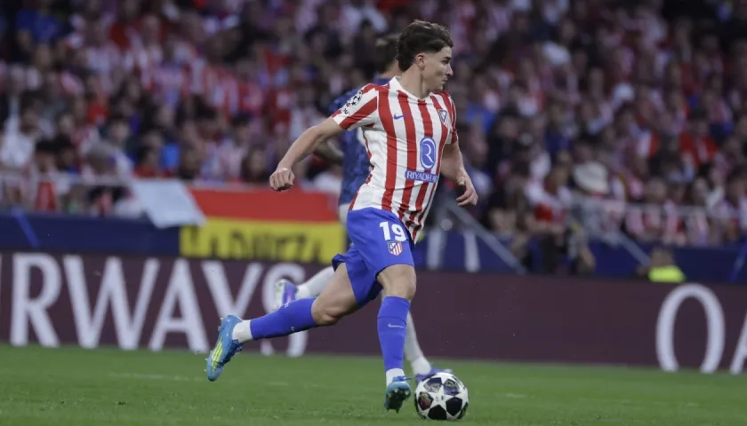 El argentino Julián Álvarez, delantero del Atlético de Madrid.