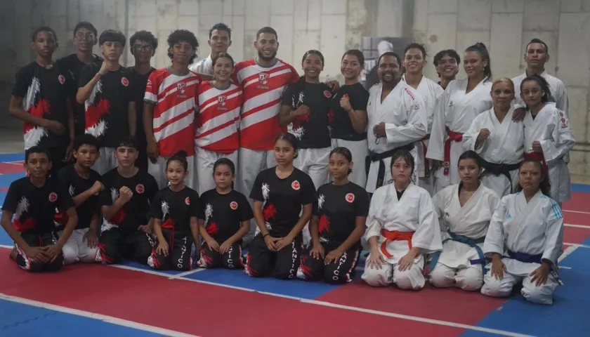 Delegación de karate del Atlántico. 