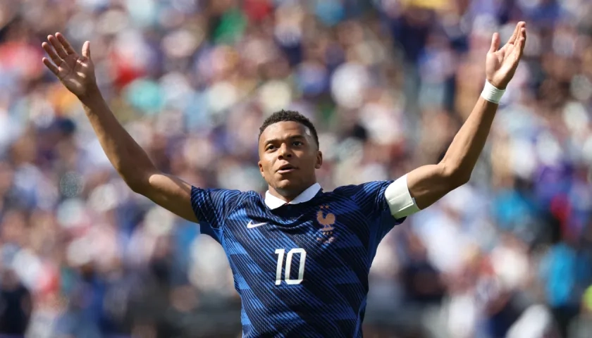 Kylian Mbappé, delantero y capitán de la selección francesa. 
