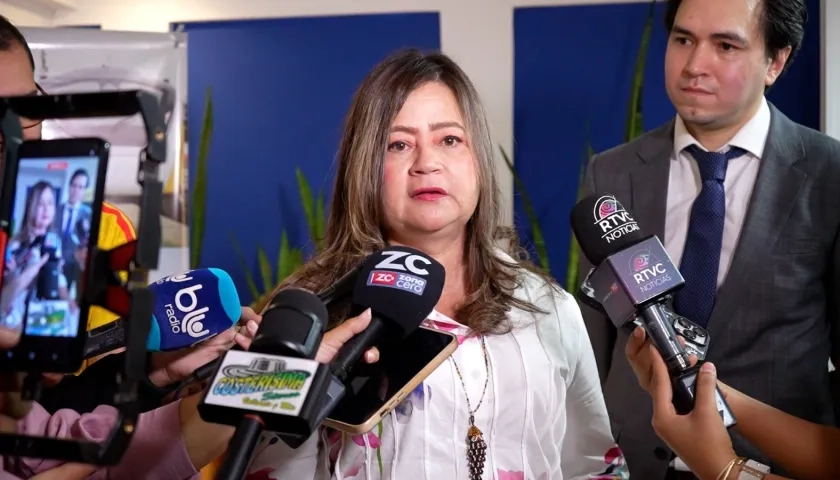 María Fernanda Rojas, ministra de Transporte. 