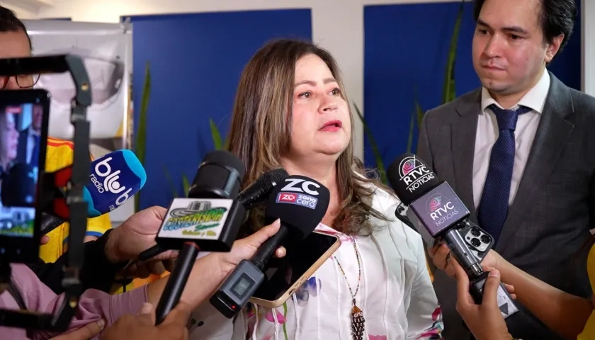 María Fernanda Rojas, ministra de Transporte. 