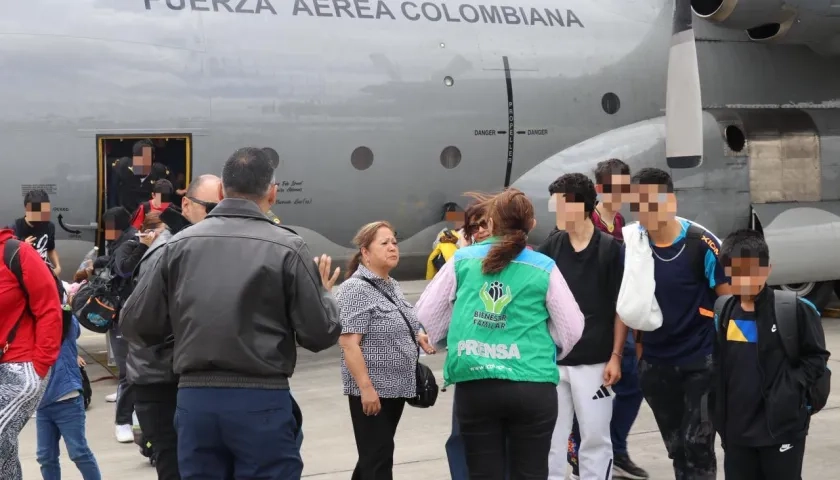 Repatriación de los primeros colombianos en Venezuela. 