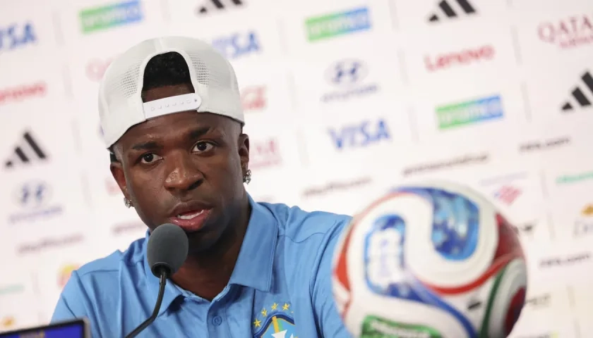 Vinicius Junior, delantero de la selección brasileña. 