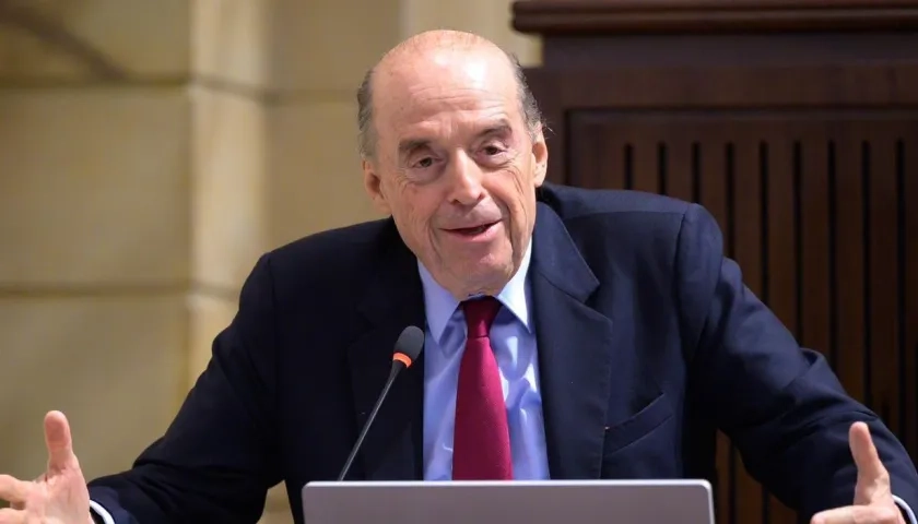 El  excanciller Álvaro Leyva.