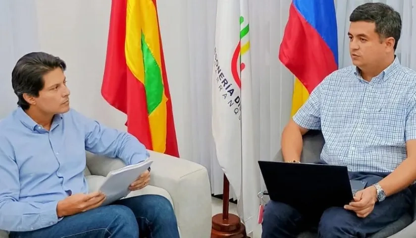 Los personeros de Barranquilla y Santa Marta, Miguel Ángel Alzate y Edwar Orozco, respectivamente.