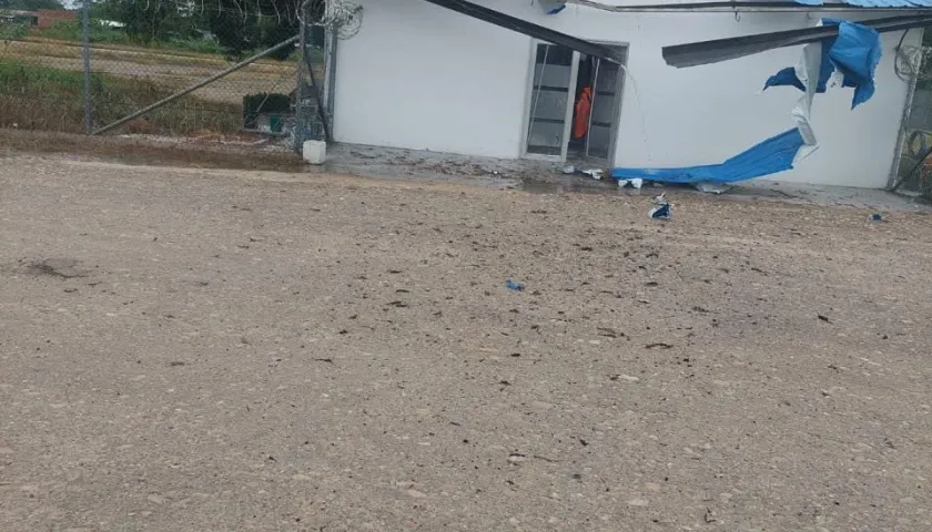 Así quedaron las instalaciones tras el atentado terrorista. 