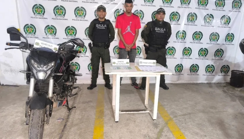 El hombre fue capturado por unidades del Gaula. 