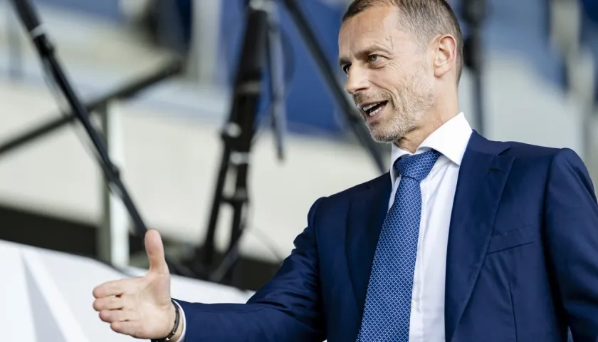 El presidente de la UEFA, Aleksander Ceferin.