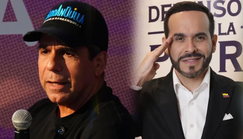 (De Izq. a Der.) Alejandro Char y Abelardo De La Espriella.