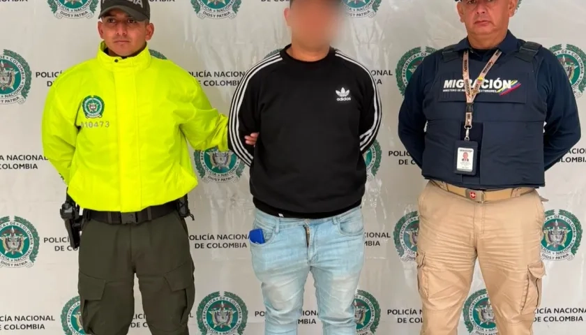 Ciudadano venezolano capturado por Migración Colombia.