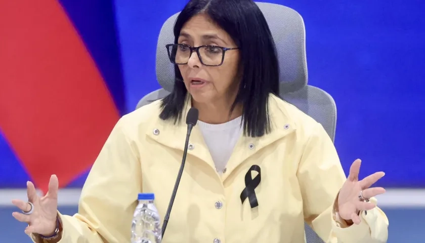 Delcy Rodríguez, presidente (e) de Venezuela. 