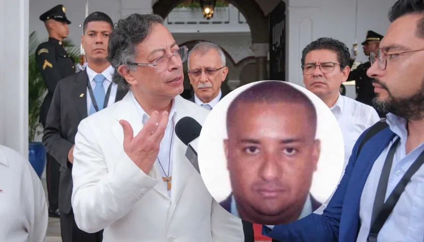 El Presidente Gustavo Petro y alias 'Chiquito Malo'.