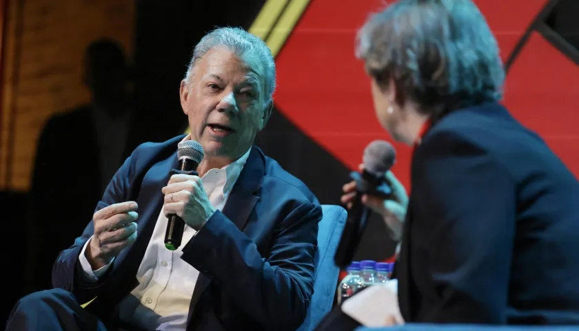 El expresidente y Premio Nobel de Paz, Juan Manuel Santos 
