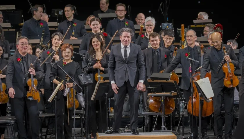 El director Gustavo Dudamel se presentará con la Orquesta Filarmónica de Los Ángeles.