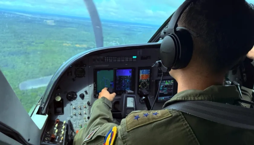 La Fuerza Aérea también participó de los bombardeos. 