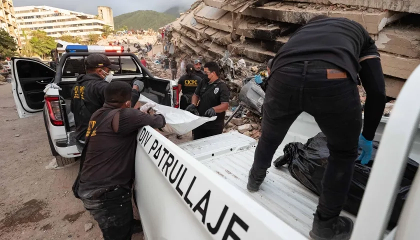 Funcionarios del Cicpc en La Guaira.
