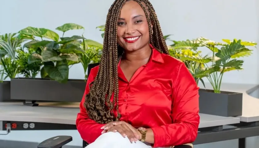 Girley Natacha Ordoñez Bowie, gobernadora de San Andrés electa, según preconteo. 