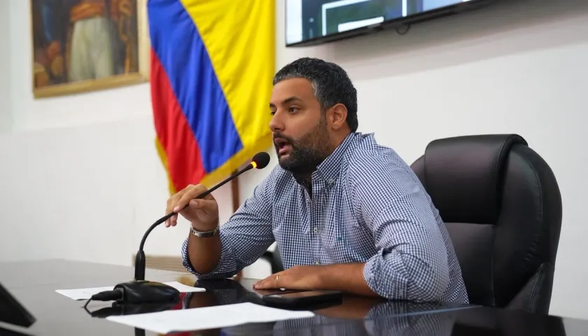 El presidente de la Asamblea Departamental del Atlántico, Estéfano González Díaz Granados.