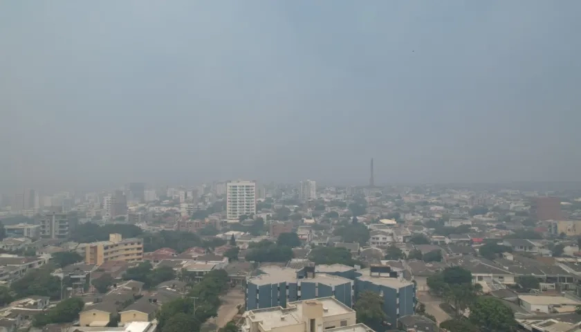 Humareda en Barranquilla