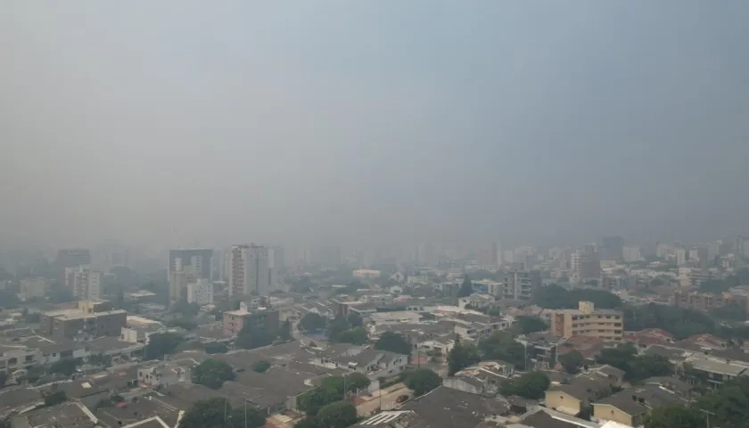 Humo que afecta a Barranquilla.