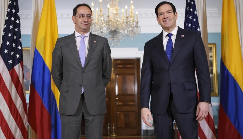 José Manuel Restrepo y Marco Rubio