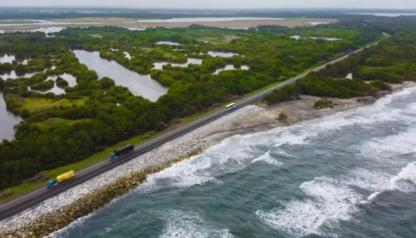 Kilómetro 19 de la vía Ciénaga - Barranquilla