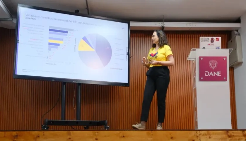 La directora del DANE, en la entrega de los datos de inflación