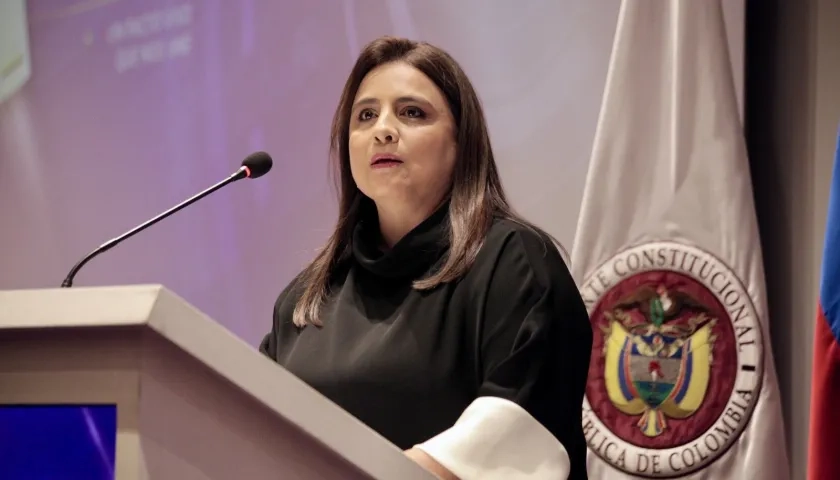 La magistrada Paola Meneses, presidenta de la Corte Constitucional.