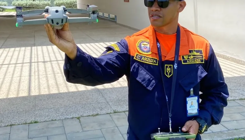 Las labores se cumplieron con drones.