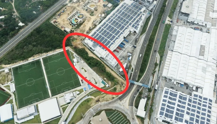 El lote que fue entregado por Argos a Puerto Colombia.