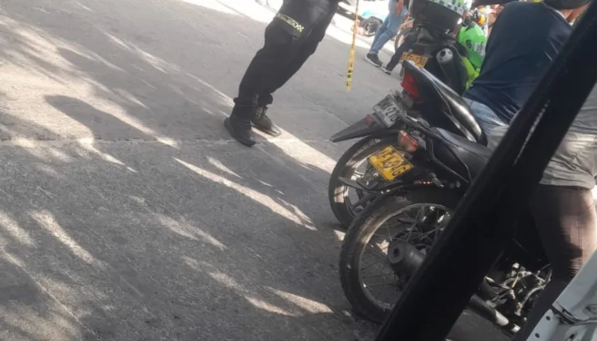 Lugar donde se presentó el homicidio en el barrio Renacer de Soledad. 