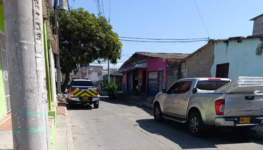 Lugar donde se presentó el ataque extorsivo este miércoles. 