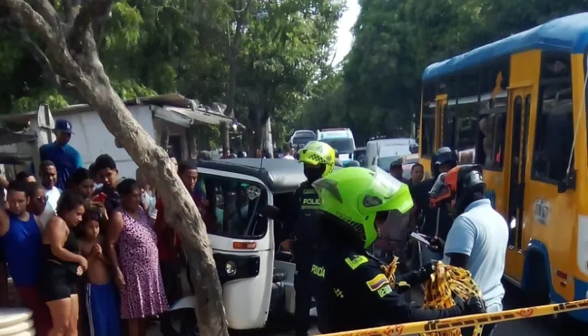 Lugar en el que ocurrió el ataque a bala que dejó un muerto y un herido en Soledad.