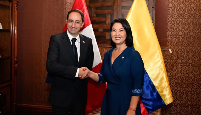 Presidenta electa peruana Keiko Fujimori y el vicepresidente electo José Manuel Restrepo