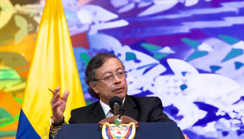 El Presidente saliente de Colombia, Gustavo Petro.