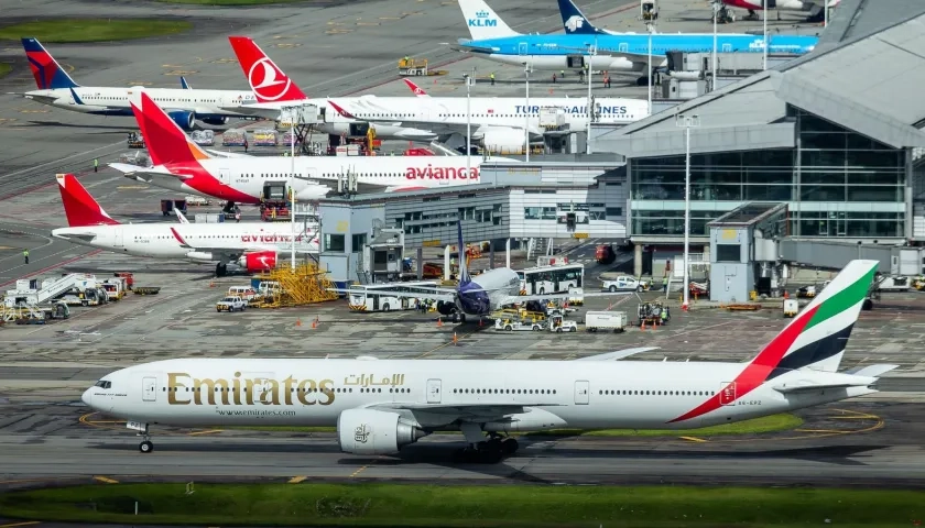 Pista del aeropuerto El Dorado.
