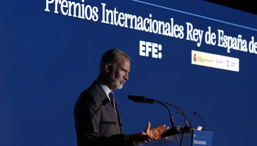 El rey de España Felipe VI durante los Premios Rey de España 2026