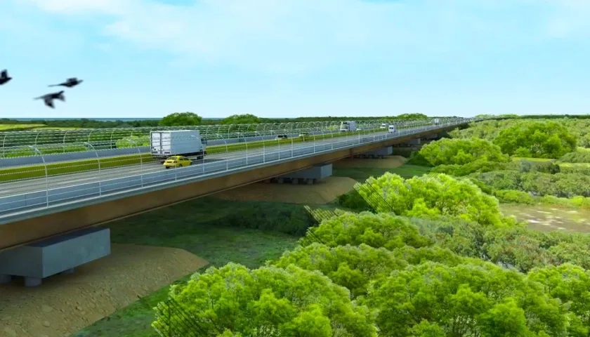 Render de uno de los viaductos ya adjudicados