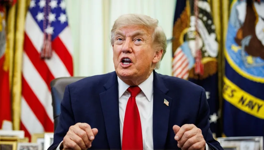El presidente Donald Trump asistió a un evento sobre el 250 aniversario de la independencia estadounidense.